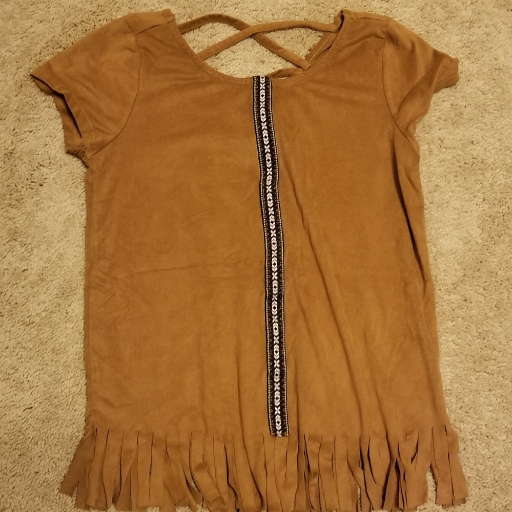 Girls size 10/12 tops: Mudd, red camel, Arizona - Picture 6 of 7